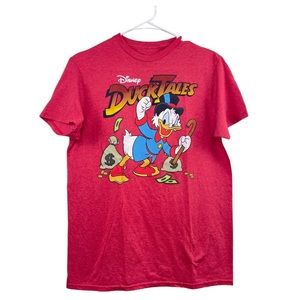 Disney Duck Tales  Scrooge McDuck Heathered Red T-Shirt Size M